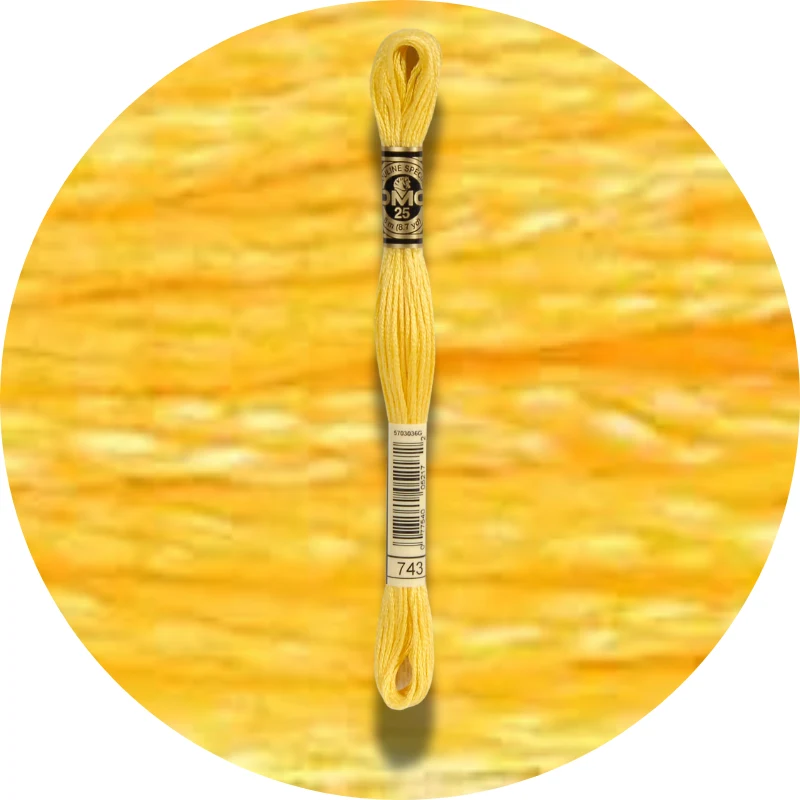 DMC Mouliné Spécial 25 Broderigarn, Ensfarvet, Røde/Gule/Orange nuancer